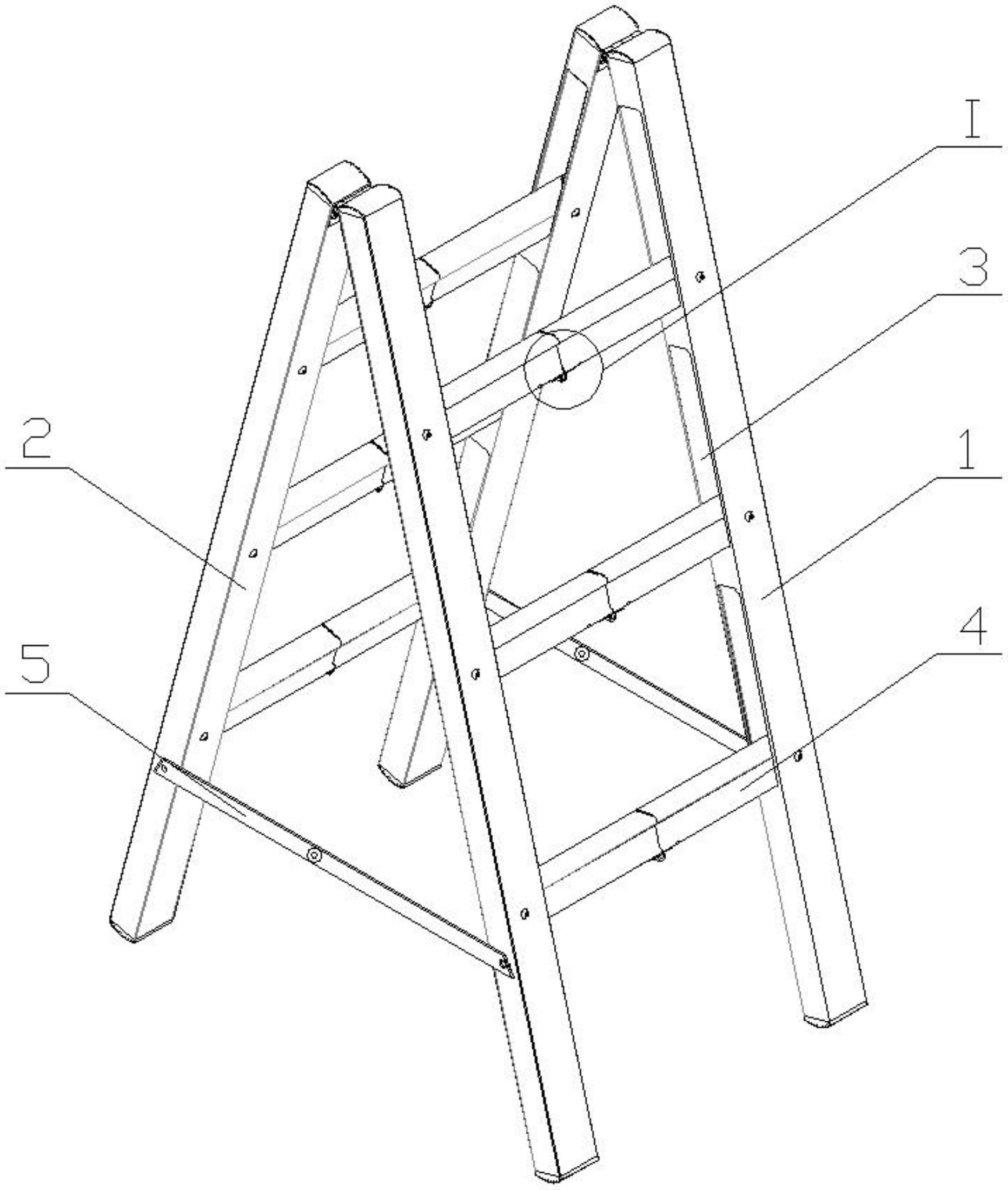 折叠梯子简笔画,折叠梯子的制作方法