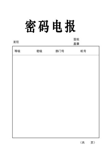 电报密码,上海解放电报密码